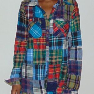 Patchwork button up